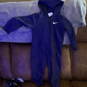 Nike Kids Navy Hooded One Piece
